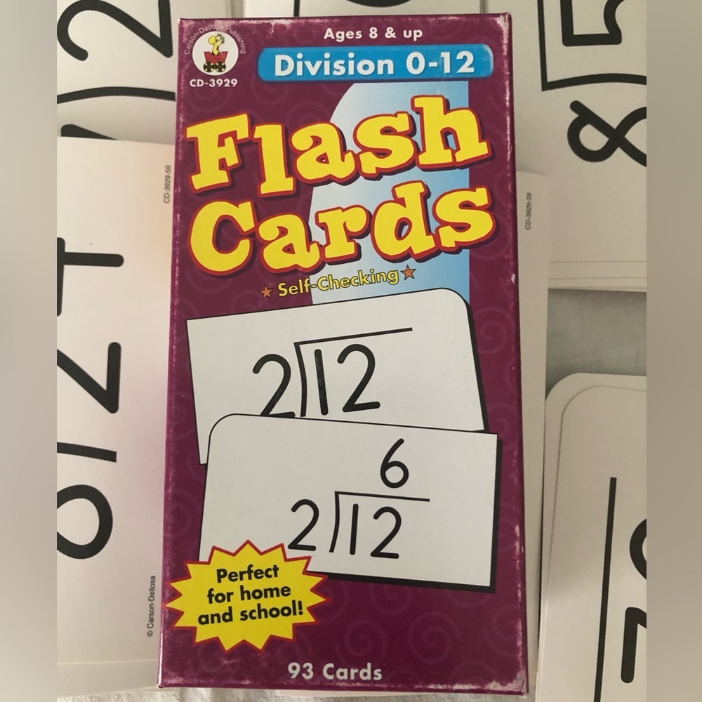 Carson-Dellosa Division Flashcards 0-12